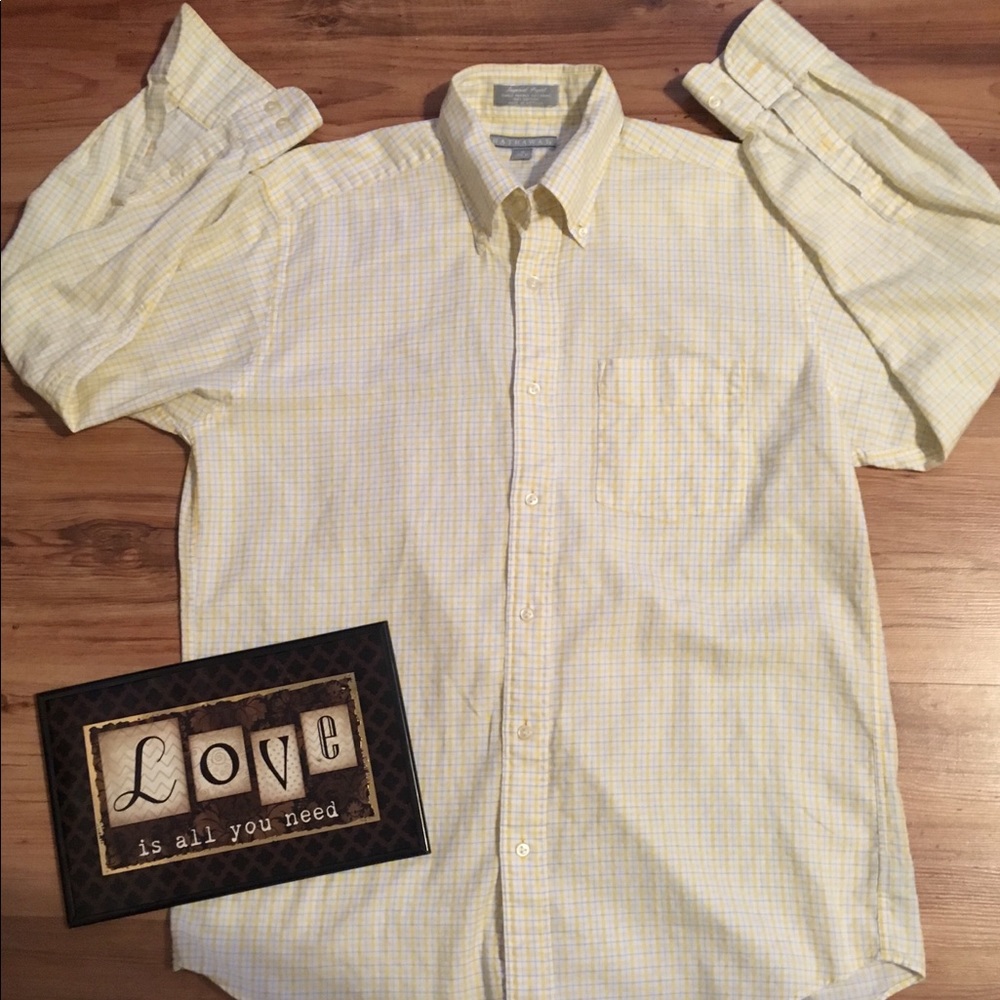 Men’s L/S button-up M shirt Hathaway Size 15